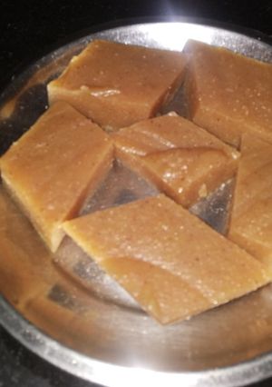 A picture of How to make singhada katli (katra).