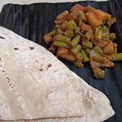 A picture of String beans Sabji (Farasbi chi Bhaji).