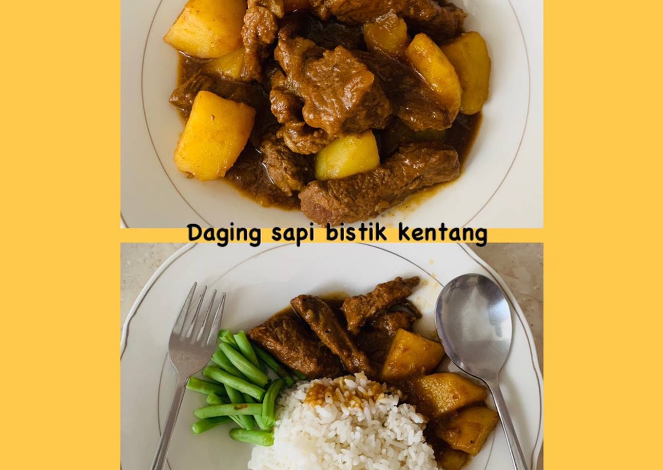 Daging sapi bistik kentang