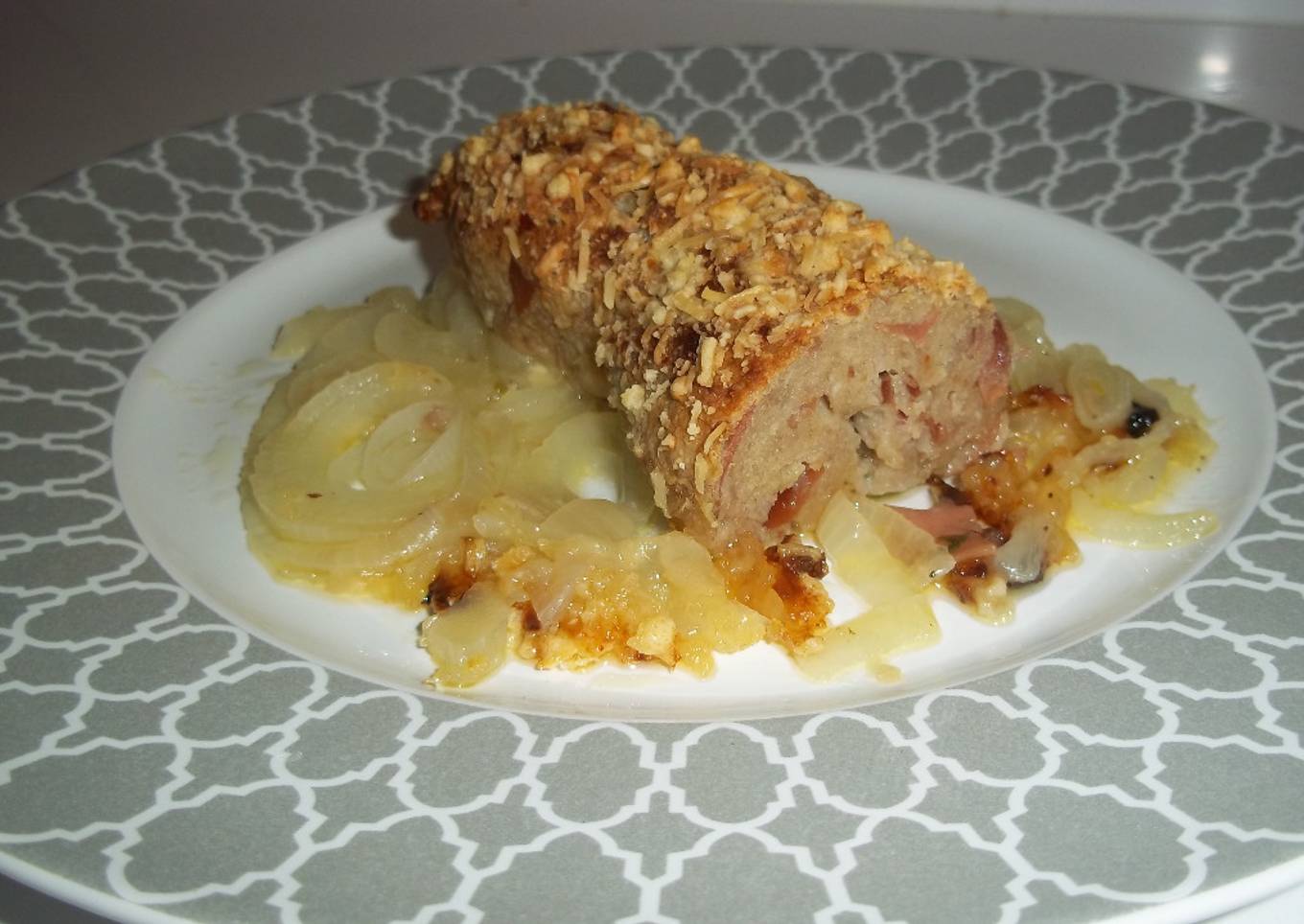 Redondo de carne picada al horno y crujiente