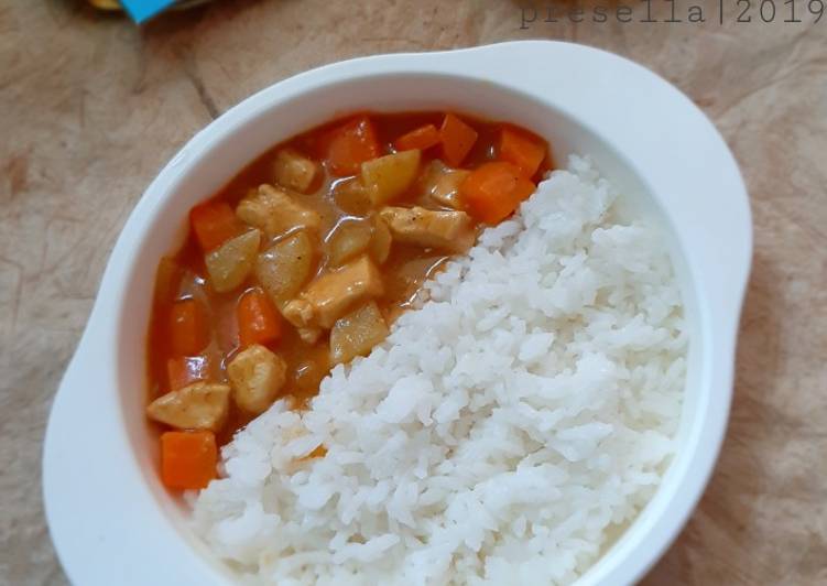 Cara termudah untuk Musim Gugur saat makan malamJapanese Chicken Curry Rice
