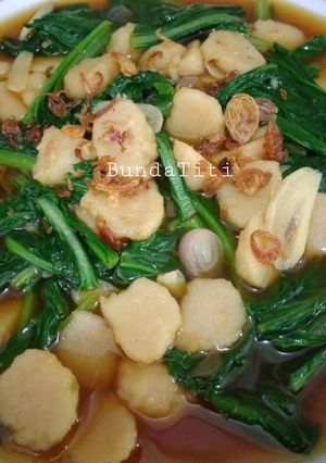 Foto resep 394.Sawi Baso Ikan