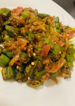 A picture of Masala Bhindi.