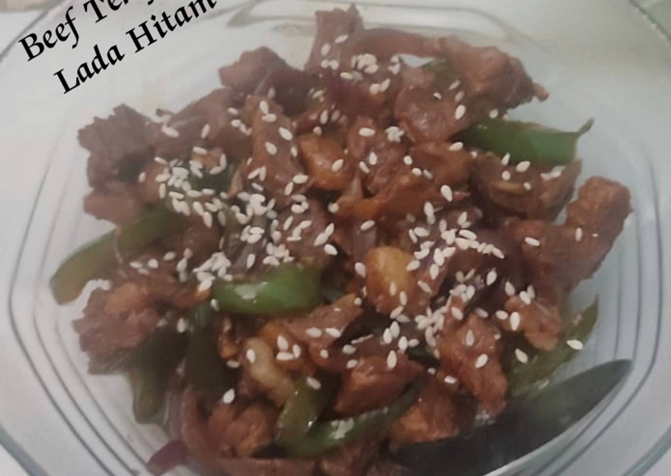 Beef teriyaki lada hitam