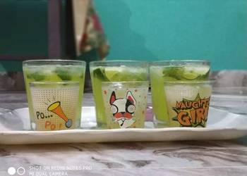 Fresh, Making Recipe Green mint mojito Delicious Steady