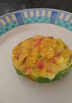 Una foto de Zapallitos rellenos de jamón y queso