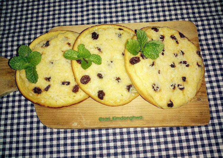 Resep Kue Cubit Jumbo Kismis Keju #kamismanis Anti Gagal