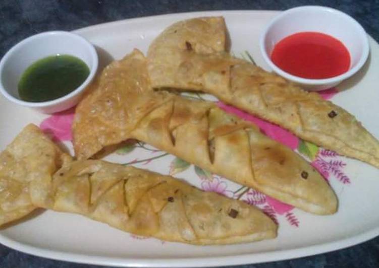 Recipe of Ultimate Fish Shaped Chicken samosa