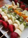 Brochetas de frutas