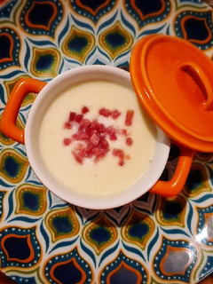 Una foto de Crema fría de melón