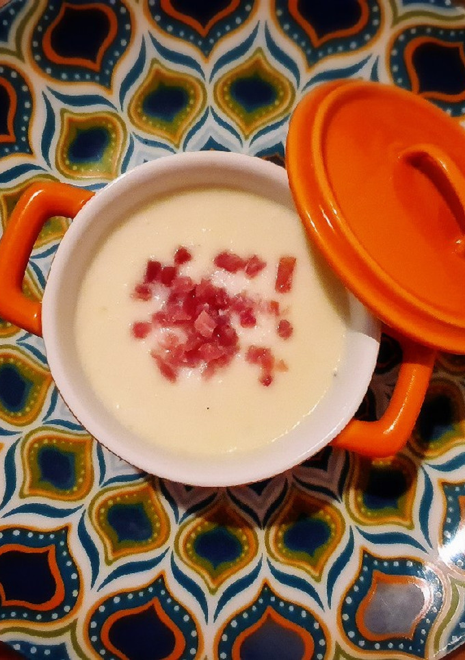Una foto de Crema fría de melón