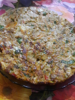Una foto de Tortilla vegetariana