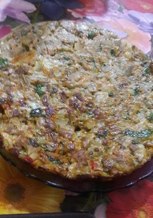 Una foto de Tortilla vegetariana