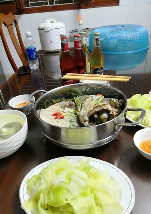 Hình của món Cá chép hấp bia.