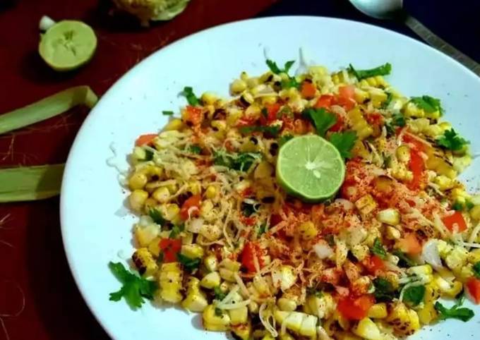 Cheese corn chaat Recipe