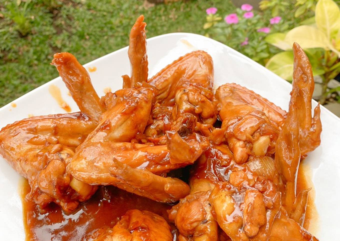 Sayap ayam manis pedas