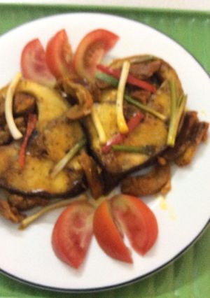 Hình của món Cá bớp "Ba Lửa".