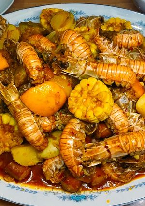 Hình của món Tôm càng biển kiểu Louisiana 🦐🦐🦐.