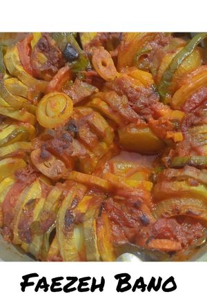 عکسی از دستور راتاتوی فرانسوی (با دستور🐭 سرآشپز)