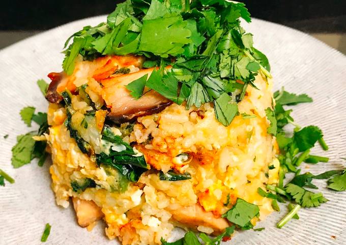 Step-by-Step Guide to Prepare Homemade Fried Rice with Purple broccoli and Eggs  🥦🥚
