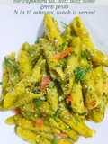 Penne Regate With Homemade Green Pesto