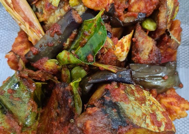 Resep Terbaik Balado udang tongkol terong Lezat Mantap