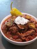 Creole red beans and rice with slow cooked pulled pork