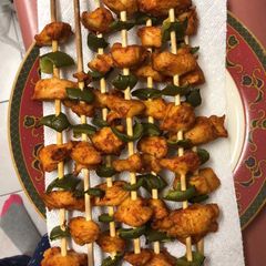 A picture of Oven baked Chicken Kabab.