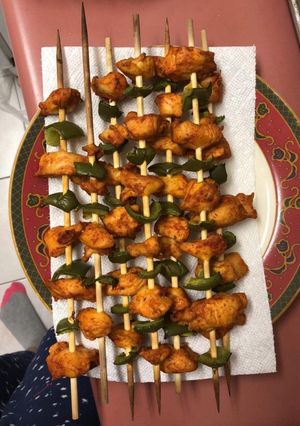 A picture of Oven baked Chicken Kabab.