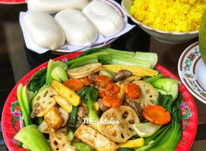 Hình của món Rau Củ Xào Xốt Dầu Hào Và Đậu Hũ Chay.