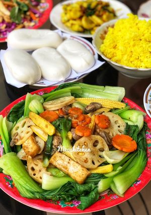 Hình của món Rau Củ Xào Xốt Dầu Hào Và Đậu Hũ Chay.