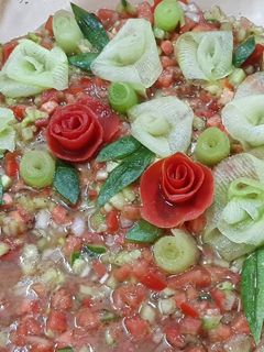 عکسی از دستور ایده تزئین سالاد شیرازی