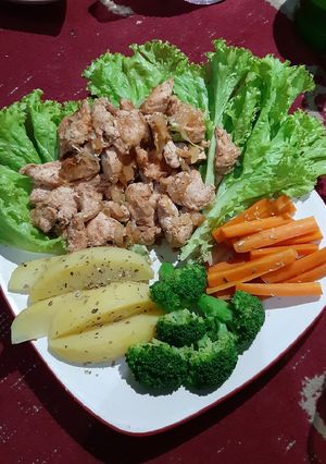Foto resep Menu Diet filet ayam saus tiram
