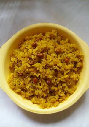 A picture of Peanut poha.