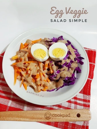 Langkah Mudah untuk Membikin Resep  Egg Veggie Salad Simple yang Bisa Manjain Lidah, Enak Banget