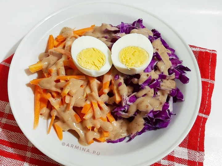 Langkah Mudah untuk Membikin Resep  Egg Veggie Salad Simple yang Bisa Manjain Lidah, Enak Banget