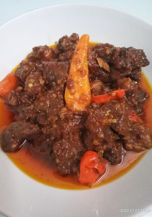 Foto resep Oseng-oseng Mercon Bu Narti (Daging Kepala Sapi)