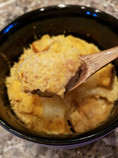 A picture of Pumpkin Pie Bread Pudding.