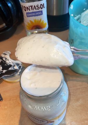 A picture of Milk-Based Aioli (Never Splits!).