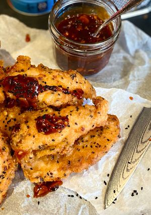 A picture of Korean Fried Chicken.