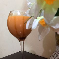 A picture of Carrot and coconut juice...