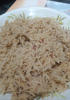 A picture of Simple qeema pulao.