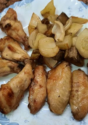Una foto de Alitas maceradas con limón y mostaza
