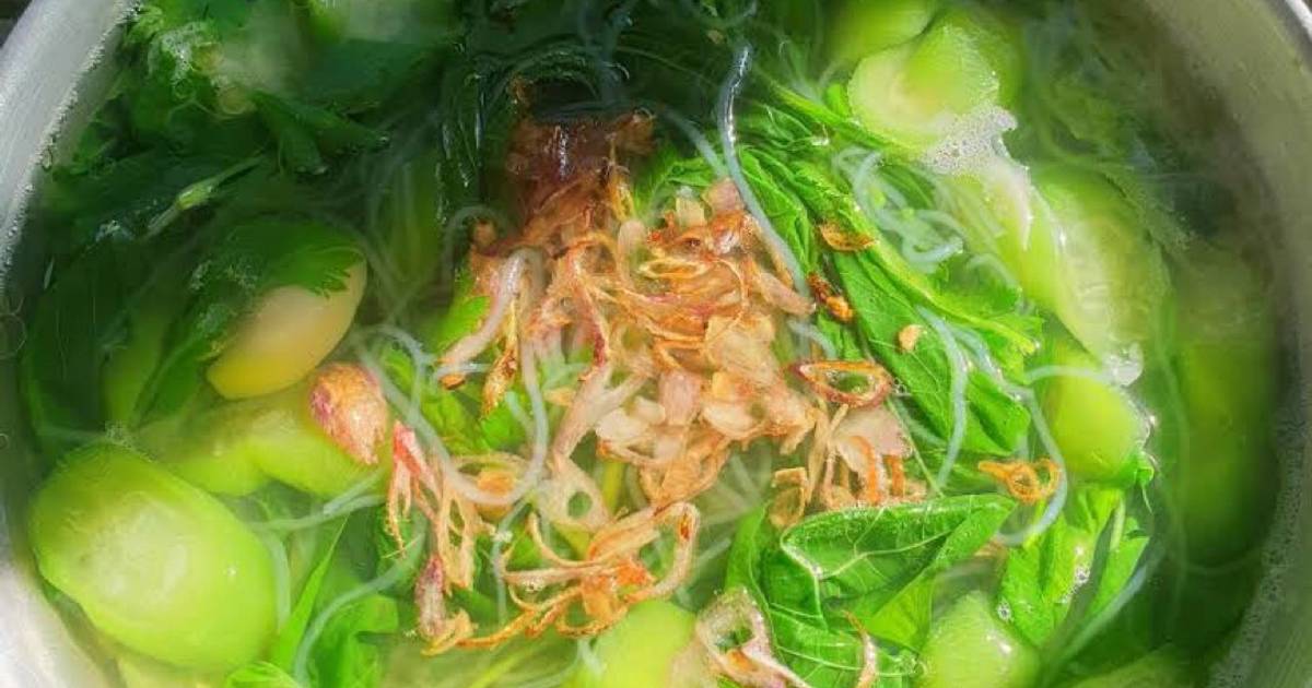 Resep Sayur Bening Oyong & Bayam Hijau Oleh Silvia Mahardini - Cookpad