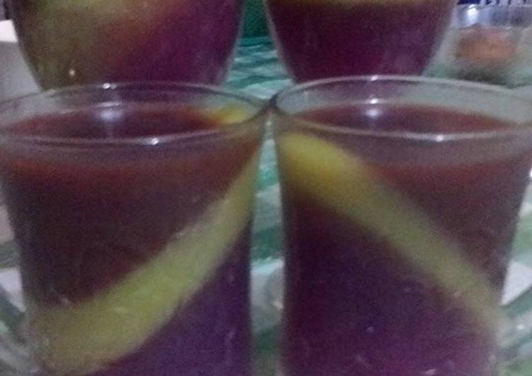 Resep Purple Zebra Pudding Anti Gagal
