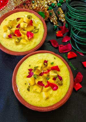 मैंगो खीर (Mango Kheer recipe in hindi) रेसिपी मुख्य फोटो