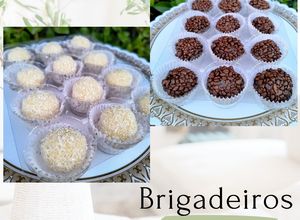 Una foto de Brigadeiros "Cacao Amargo y Coco Rallado"