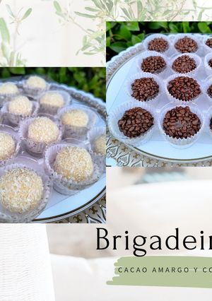 Una foto de Brigadeiros "Cacao Amargo y Coco Rallado"