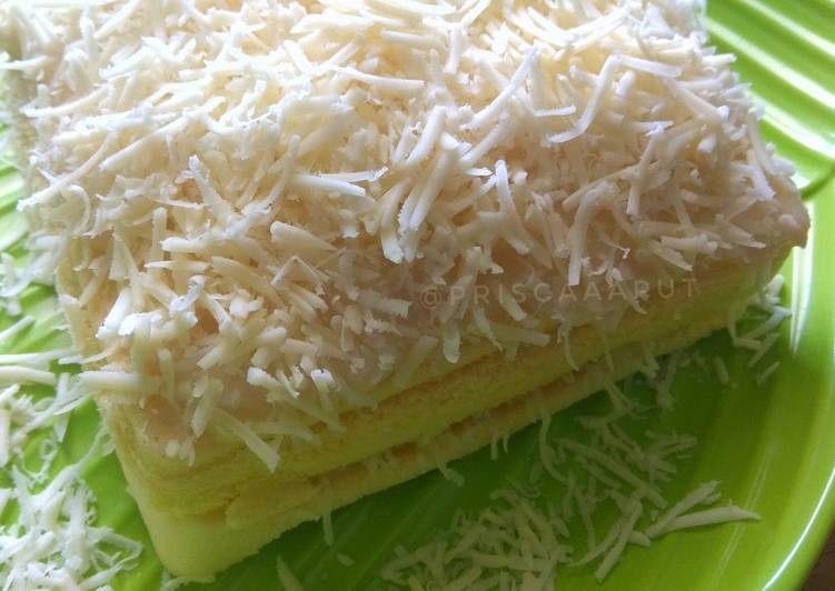 Bolu susu keju (kukus)