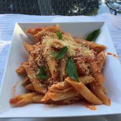 A picture of Penne all'arrabbiata.